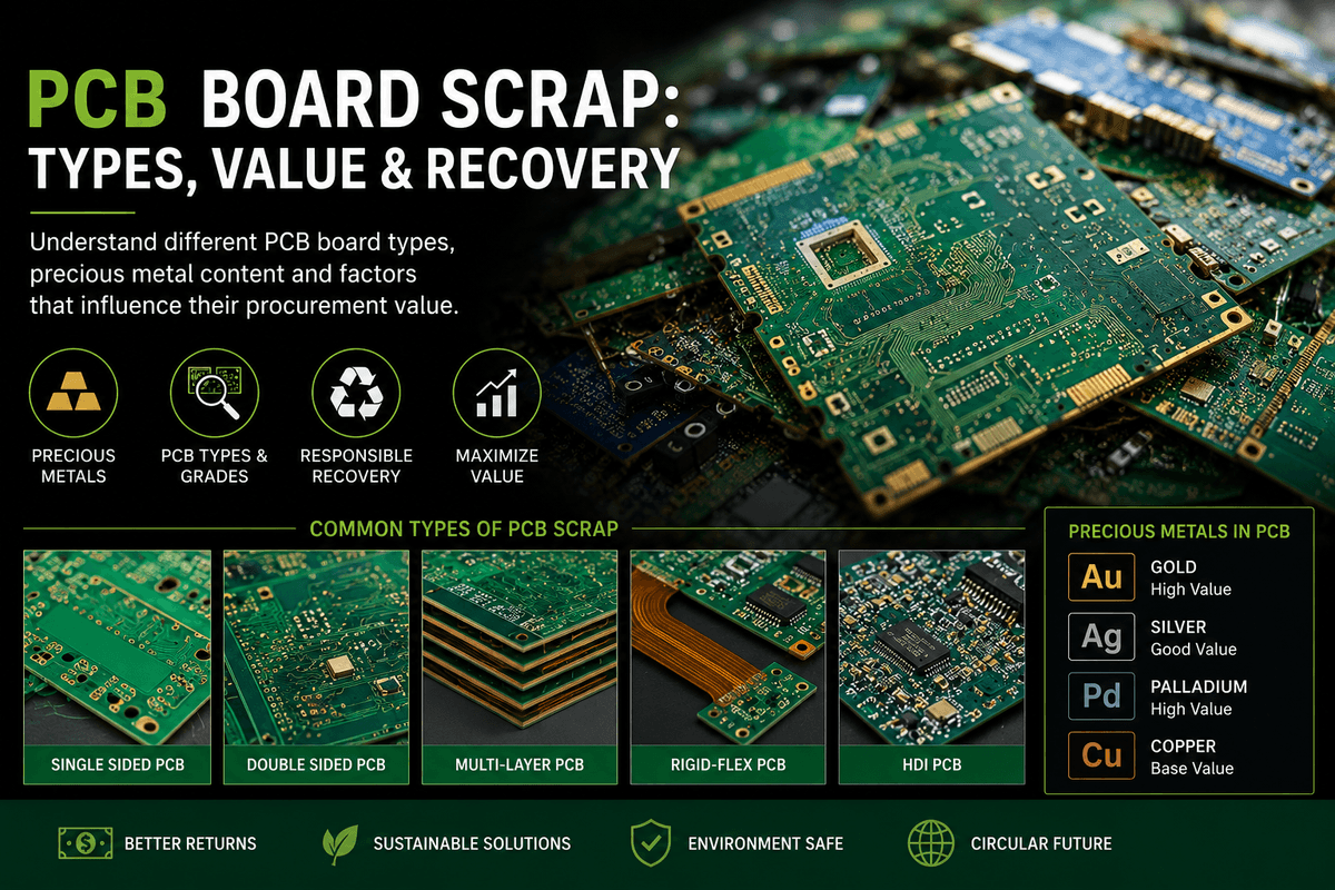 PCB Board Scrap: Types, Value & Procurement Guide